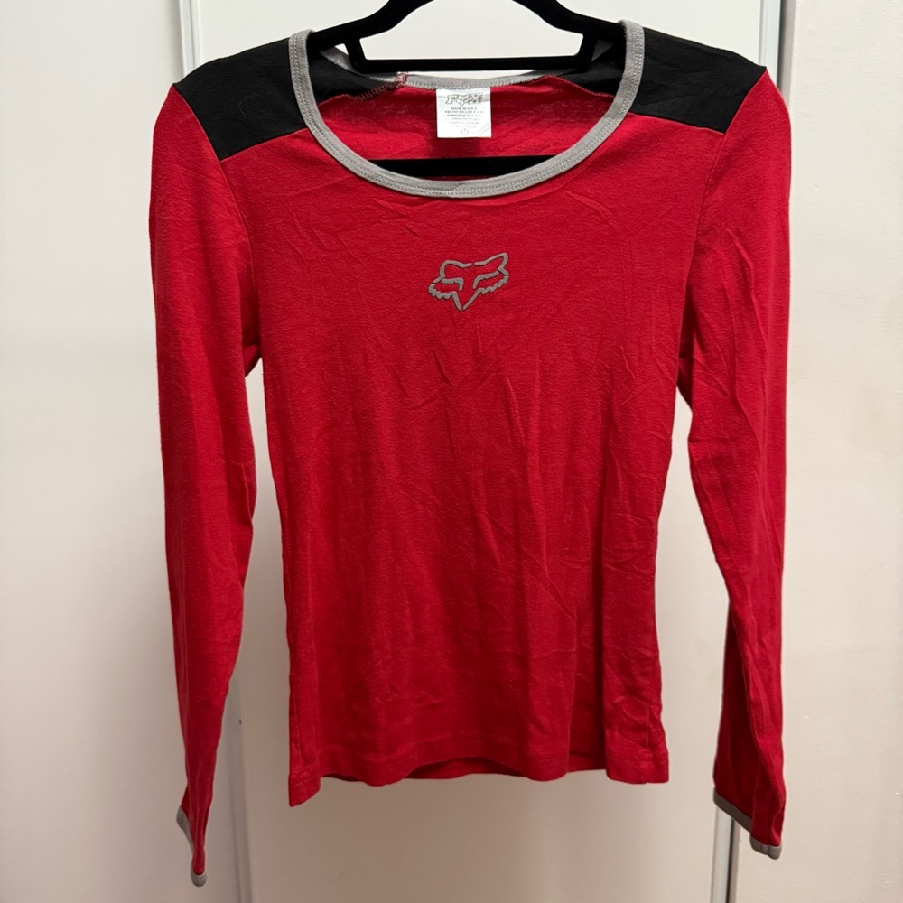FOX Women's Red Long Sleeve Top